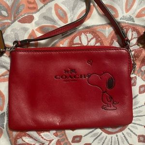 Snoopy coach wristlet